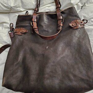 Henry Beguelin brown leather bag